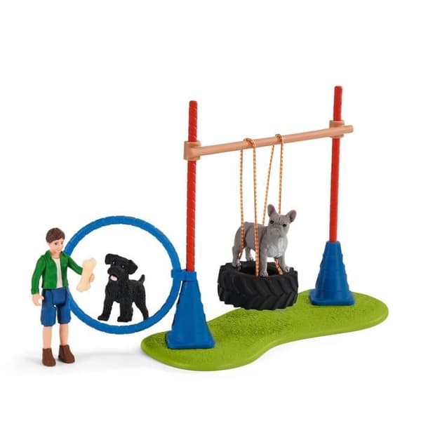 Figurunderhållning för hundar - Lekset - Från 3 år - Schleich 42536 Farm World