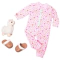 Miniatyrbild 1 av 2: Kläder för dockor - Our Generation - Llama Lullabies - Polyester - Rosa - 46 cm