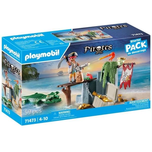 PLAYMOBIL 71473 StarterPack Pirate med alligator, Pirates, Ages 4 och uppåt