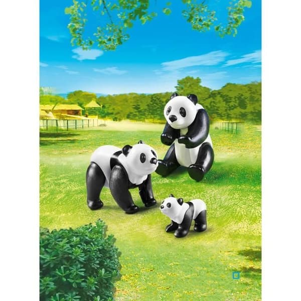 PLAYMOBIL - Zoo - Pandafamiljen - Par pandor med sin lilla - Blandat - Från 4 år