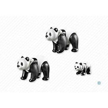 PLAYMOBIL - Zoo - Pandafamiljen - Par pandor med sin lilla - Blandat - Från 4 år