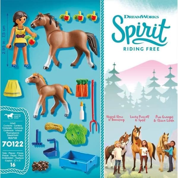 PLAYMOBIL Spirit - Apo med häst och föl - Figur och tillbehör ingår