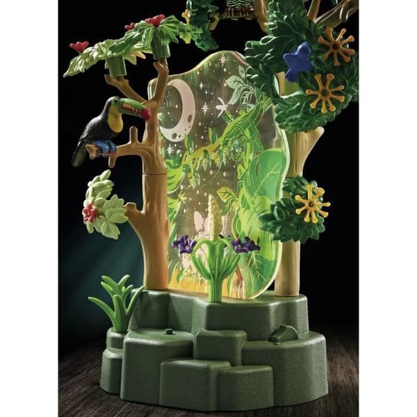 PLAYMOBIL - 71009 - Wiltopia - Tropisk skog med nattljus - Ekologisk leksak för barn från 4 år och uppåt