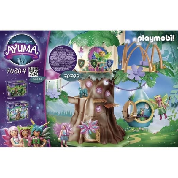 PLAYMOBIL - 70804 - Ayuma - Flerfärgat plast hängande hus med tillbehör och karaktärer