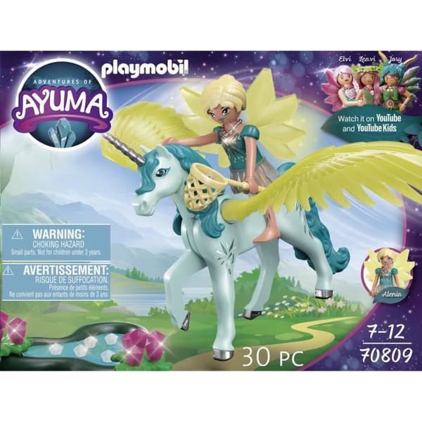 PLAYMOBIL - 70809 - AYUMA - Kristallälva med enhörning - Barn - 30 stycken - Adventures of Ayuma