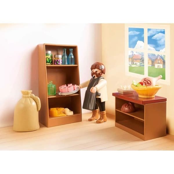 PLAYMOBIL - Heidi - Keller-familjens livsmedelsbutik - 3 tecken - Tillbehör ingår