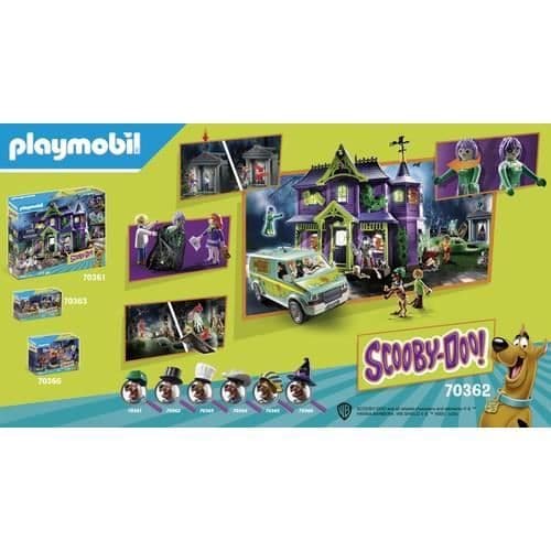 PLAYMOBIL - SCOOBY-DOO! Berättelser på kyrkogården - 3 karaktärer - magisk kista - tillbehör