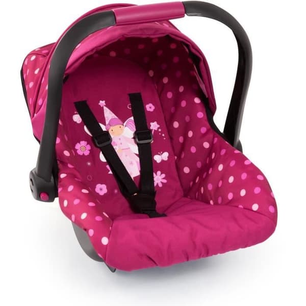 BAYER Doll Bilbarnstol Rosa