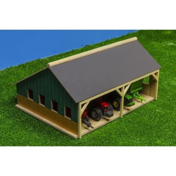 Kids Globe 1:50 Toy Tractor Farm Shed