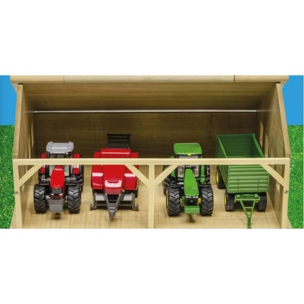 Kids Globe 1:50 Toy Tractor Farm Shed