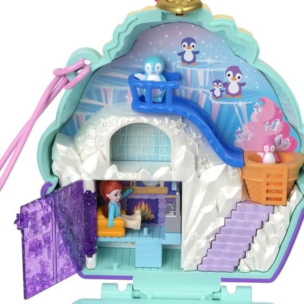 Polly Pocket-Snow Penguin-Box med figurer HRD34