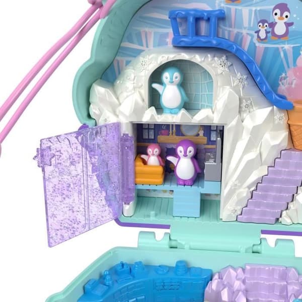 Polly Pocket-Snow Penguin-Box med figurer HRD34