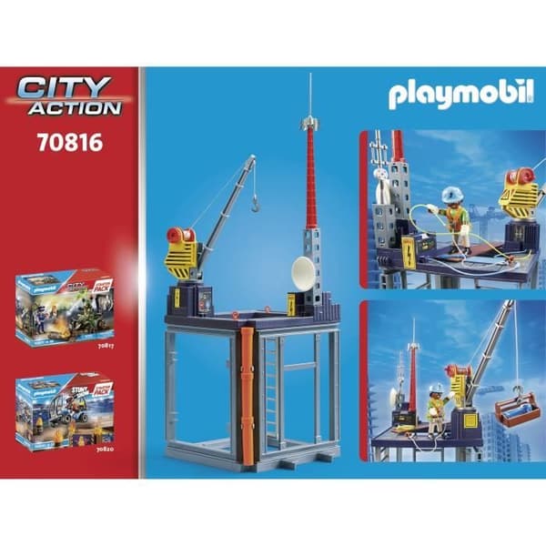 PLAYMOBIL - 70816 - City Action La Construction - Startpaket - Byggplattform
