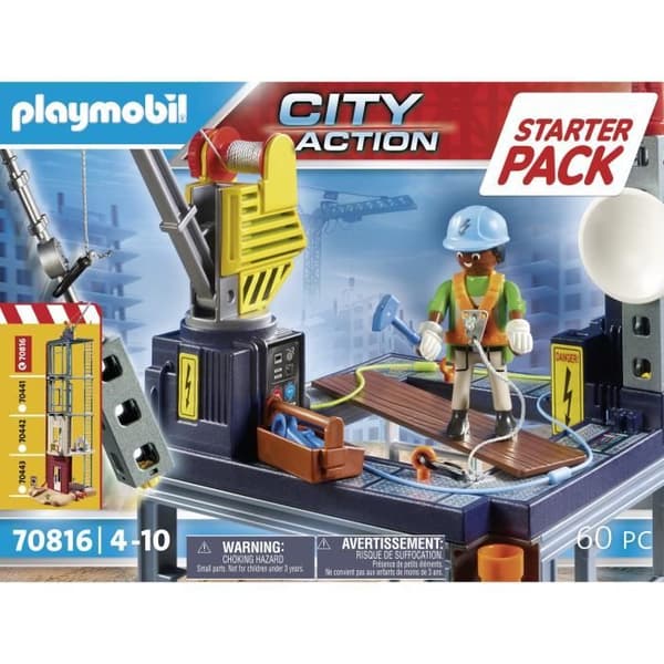 PLAYMOBIL - 70816 - City Action La Construction - Startpaket - Byggplattform