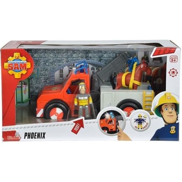 Phoenix Brandman Sam SIMBA utryckningsfordon - Playmobil City Action - Pojke - 3 år och uppåt