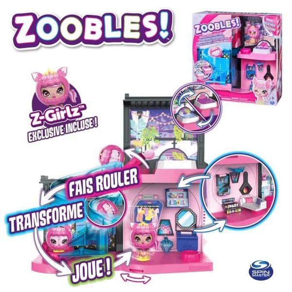 ZOOBLES LEKSAK - MODULÄRT MAGISKT HUS - 6061366 - Magiska bollar som kan förvandlas till fantastiska djur + 1 Z-Girlz figur