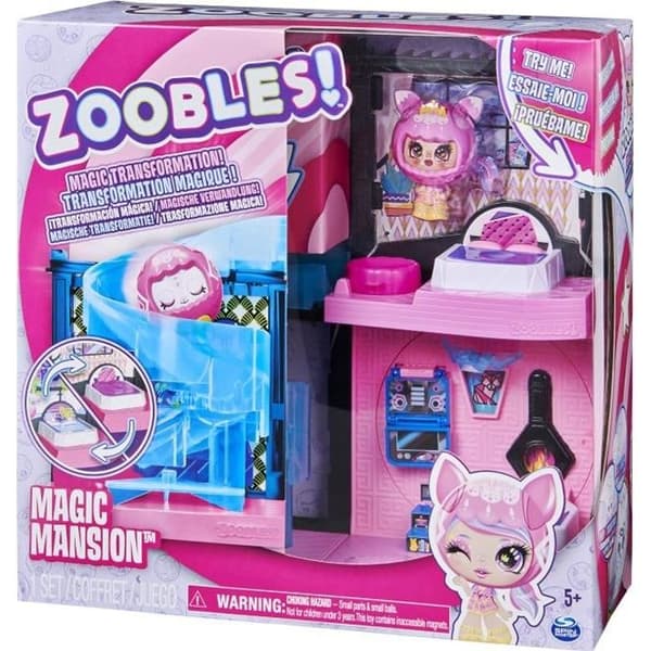 ZOOBLES LEKSAK - MODULÄRT MAGISKT HUS - 6061366 - Magiska bollar som kan förvandlas till fantastiska djur + 1 Z-Girlz figur