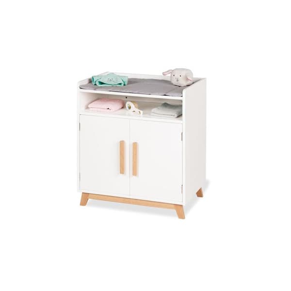 Dubbelsäng för docka - Pinolino - Marit - MDF och bok - 2 dörrar - Certifierad FSC®
