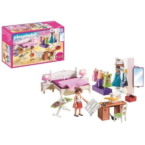 PLAYMOBIL 70208 Rum med syyta, dockskåp La Maison Traditionnelle, 4 år och uppåt