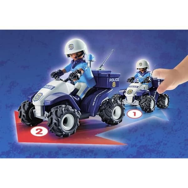 PLAYMOBIL 71092 Polis och retrofriktionsfyr, Stadsaktion, poliser, Från 4 år