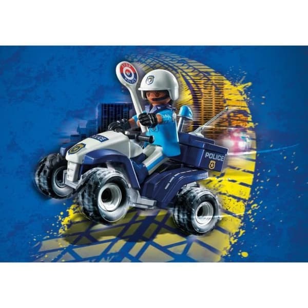 PLAYMOBIL 71092 Polis och retrofriktionsfyr, Stadsaktion, poliser, Från 4 år