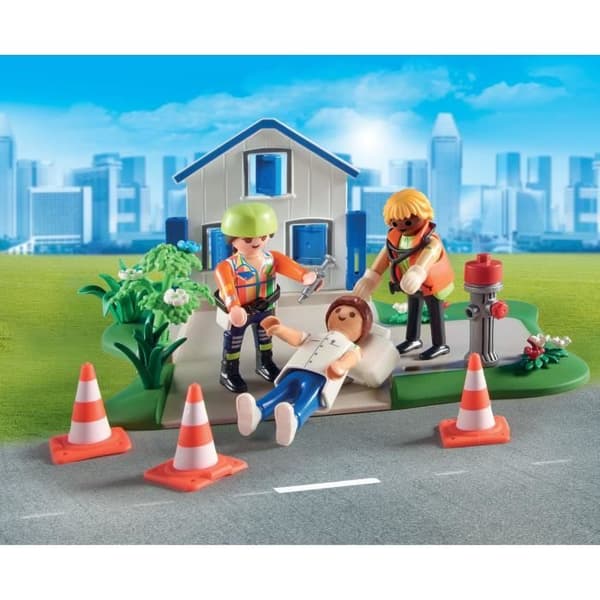 PLAYMOBIL - Mina figurer: Första hjälpen-arbetare - Flerfärgad - 120 stycken - Från 5 år