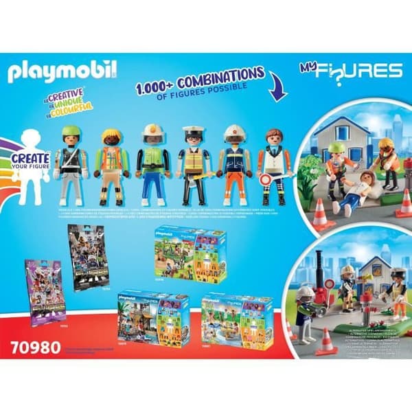 PLAYMOBIL - Mina figurer: Första hjälpen-arbetare - Flerfärgad - 120 stycken - Från 5 år