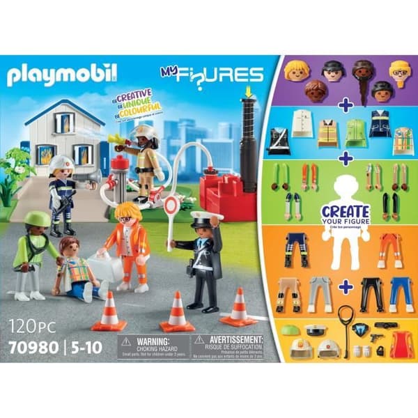 PLAYMOBIL - Mina figurer: Första hjälpen-arbetare - Flerfärgad - 120 stycken - Från 5 år