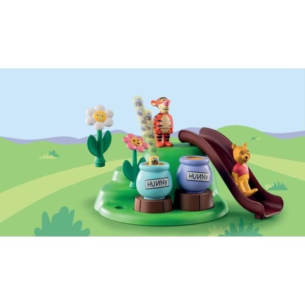 PLAYMOBIL 1.2.3 71317 Nalle Puh och Tigger med Bee Garden - Disney