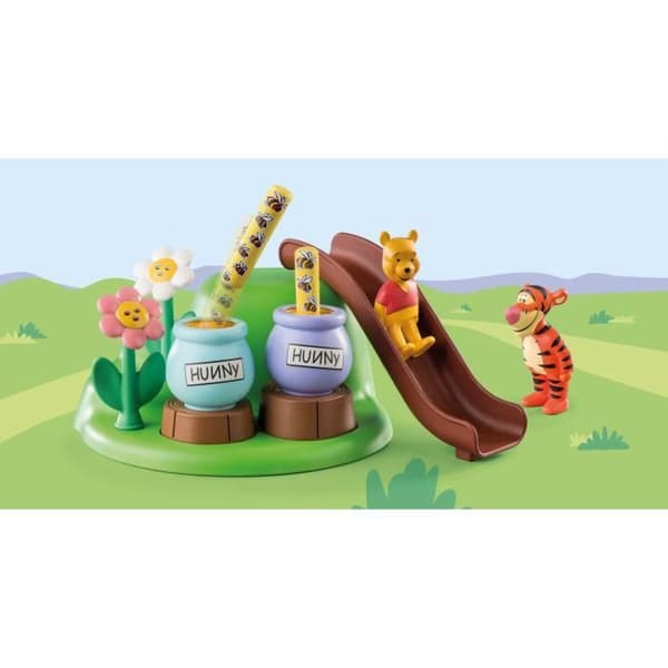 PLAYMOBIL 1.2.3 71317 Nalle Puh och Tigger med Bee Garden - Disney