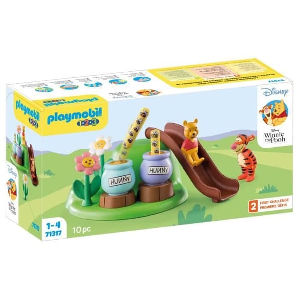 PLAYMOBIL 1.2.3 71317 Nalle Puh och Tigger med Bee Garden - Disney
