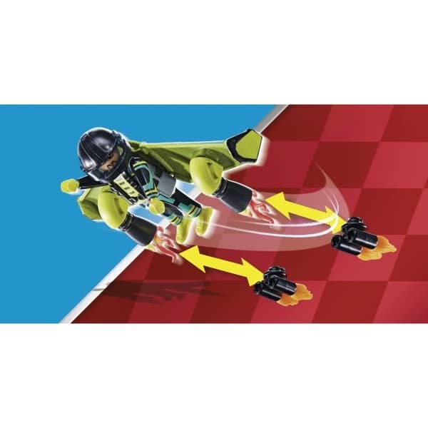 PLAYMOBIL - 70834 - Air Stuntshow reparationsverkstad med mobilkran
