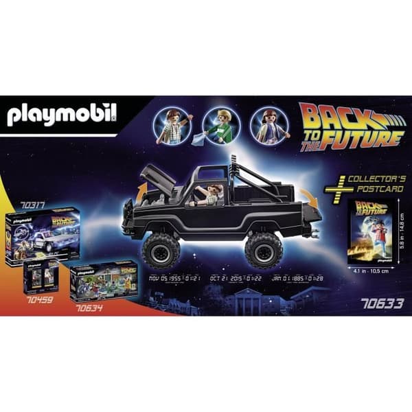 PLAYMOBIL - 70633 - Tillbaka till framtiden - Marty's Pick-up med 3 karaktärer och tillbehör