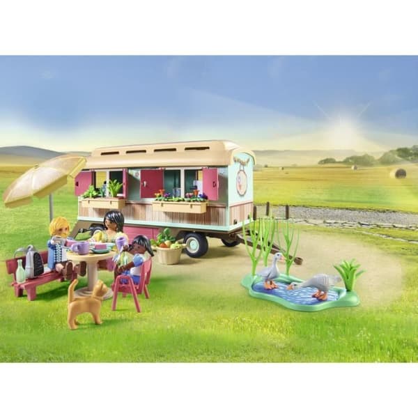 PLAYMOBIL 71441 Café butik husvagn, Landsby Livet på gården, 145 delar, Från 4 år