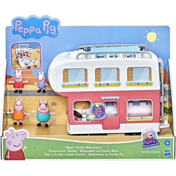 Camper av Peppa Pig - HASBRO - Flerplansmodell - 4 figurer och 13 tillbehör
