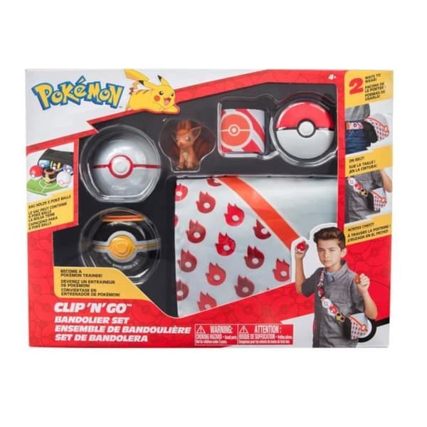 Pokemon Clip 'N' Go Bandolier Set Fire Belt Vulpix