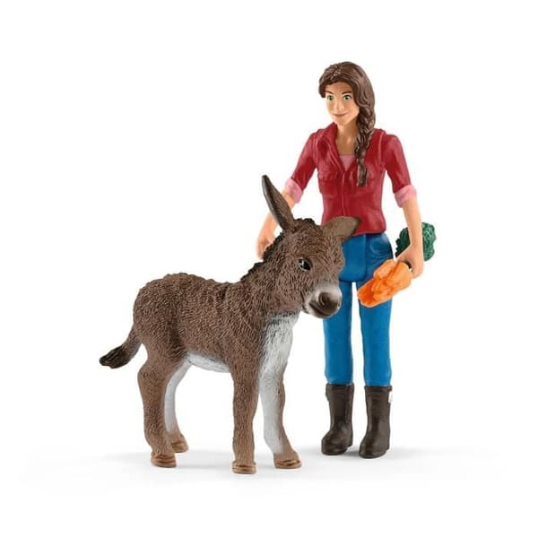 Gård med stall och djur, 97-delad box med figurer, Schleich 42407 Farm World, från 3 år och uppåt