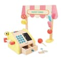 Miniatyrbild 1 av 6: Applepop Barnhandlare - Imitationsspel med kassaapparat - 19 Tillbehör - FSC Wood - Från 3 år