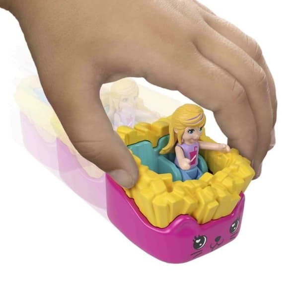 Polly Pocket–Flerfunktionslåda–Bilar och Mini-Figurer - JCR44 Slumptal - fr.o.m. 4 år