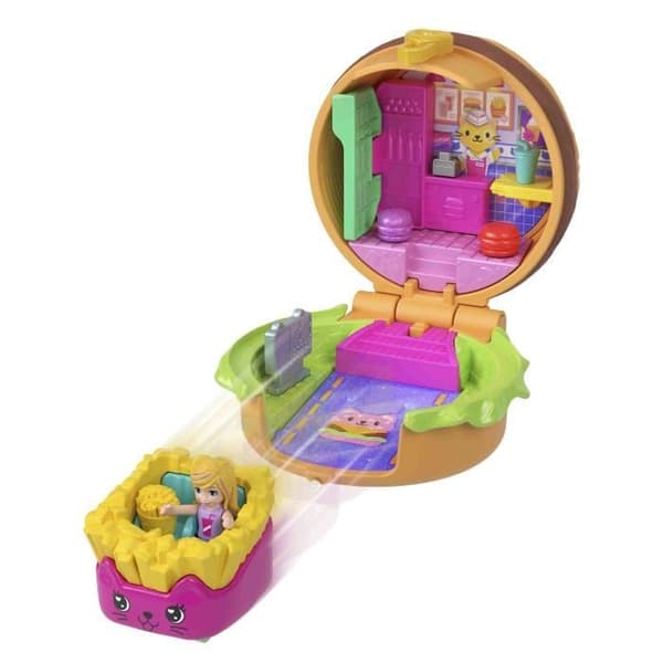 Polly Pocket–Flerfunktionslåda–Bilar och Mini-Figurer - JCR44 Slumptal - fr.o.m. 4 år