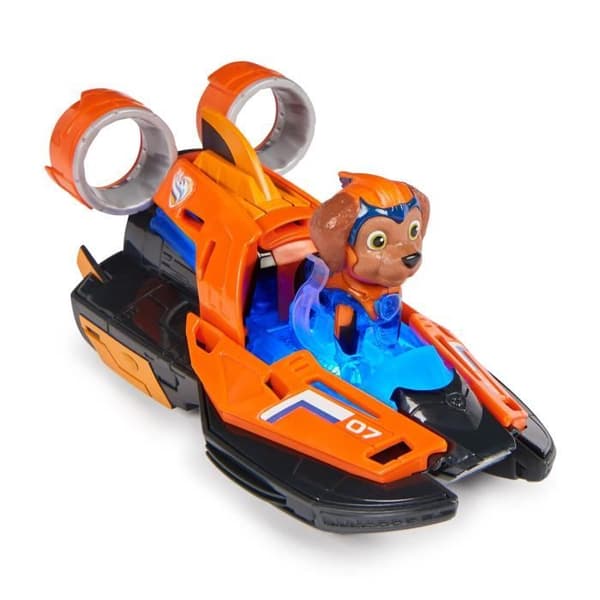 Fordon + Figur Zuma Superpatrullen - Filmen - Paw Patrol - Ljud- och ljuseffekter