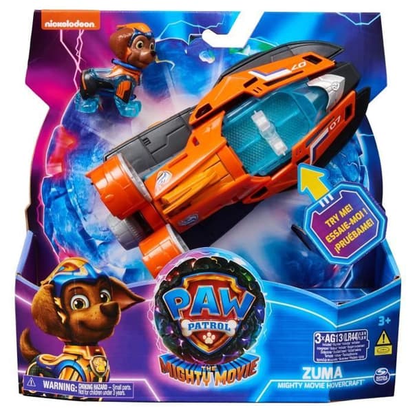 Fordon + Figur Zuma Superpatrullen - Filmen - Paw Patrol - Ljud- och ljuseffekter