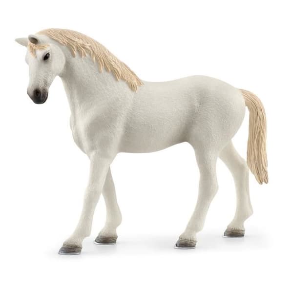 Box med engelsk fullblodshingst, Förlängning för Schleich-stall för barn, Schleich 42569 HORSE CLUB, från 5 år