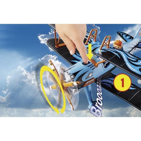 PLAYMOBIL - 70831 - Air Stuntshow Biplane "Phoenix" - Med ljudeffekter