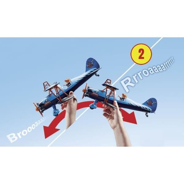 PLAYMOBIL - 70831 - Air Stuntshow Biplane "Phoenix" - Med ljudeffekter