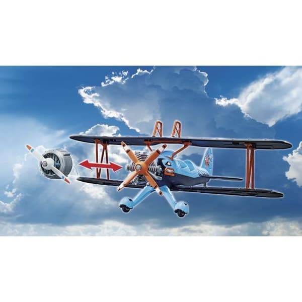 PLAYMOBIL - 70831 - Air Stuntshow Biplane "Phoenix" - Med ljudeffekter