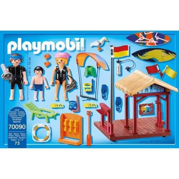 PLAYMOBIL - Family Fun Camping - Vattensportområde - 73 delar - 3 tecken