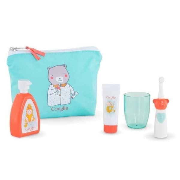 Corolle - Toilettaske - 5 tilbehør - til Poupon 36 og 42 cm - 2 år gammel
