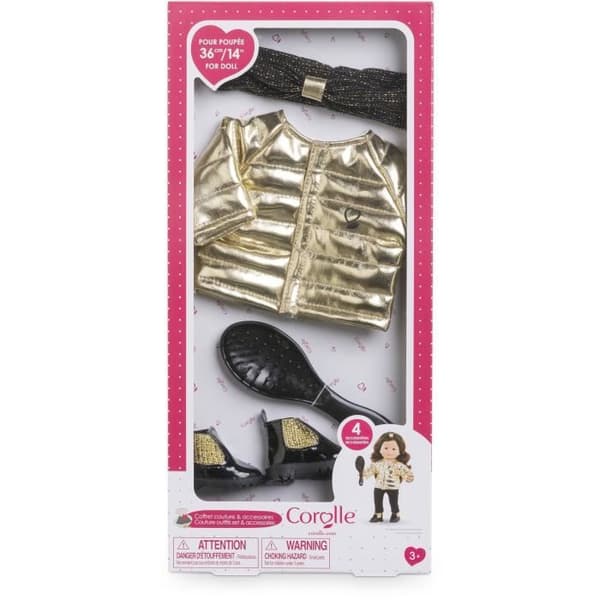 Couture & Accessoarer Box - COROLLE - 4 tillbehör - för 36 cm Ma Corolle docka - från 3 år