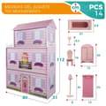 Miniatyrbild 6 av 6: Dockhus Play & Learn 14 Delar 80 x 112 x 31 cm